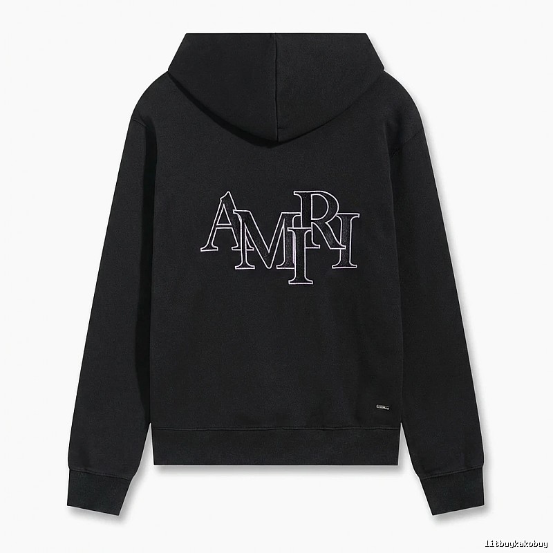 AMIRI letter-style black sweatshirt