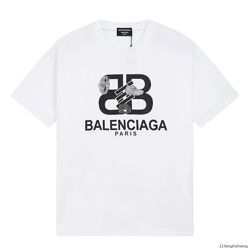 Balenciaga BB Series Simple White T-shirt