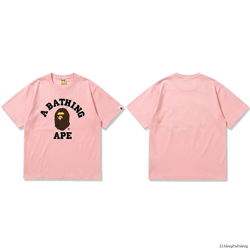 Bape Ape series pink T-shirt