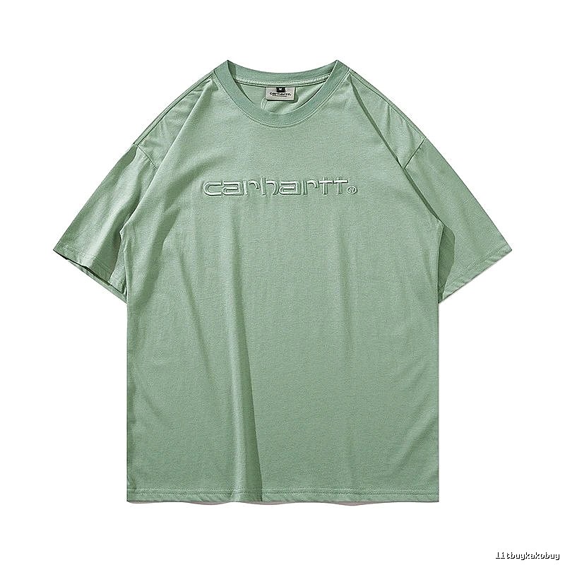 Carhartt Travel Logo T-shirt Light Blue Subtle with Modern Look