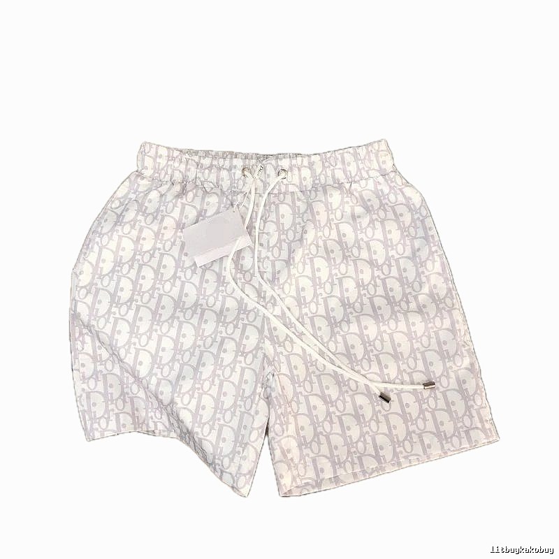 Dior Classic Monogram Casual Style Light Gray Shorts