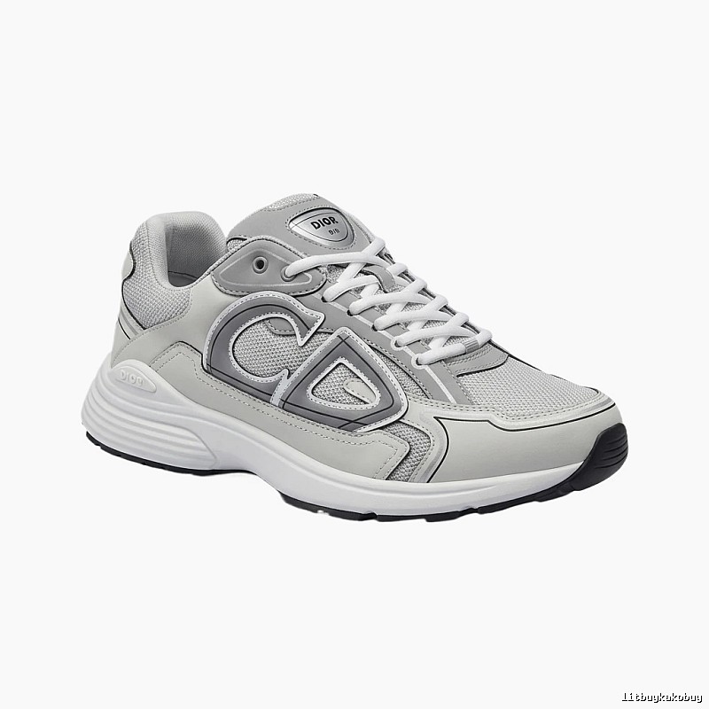 Dior retro-style gray and white sports shoes