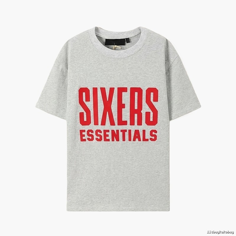 ESSENTIALS Grey Minimalist Style T-shirt