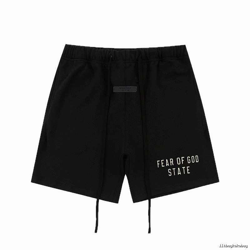 ESSENTIALS minimalist style black shorts