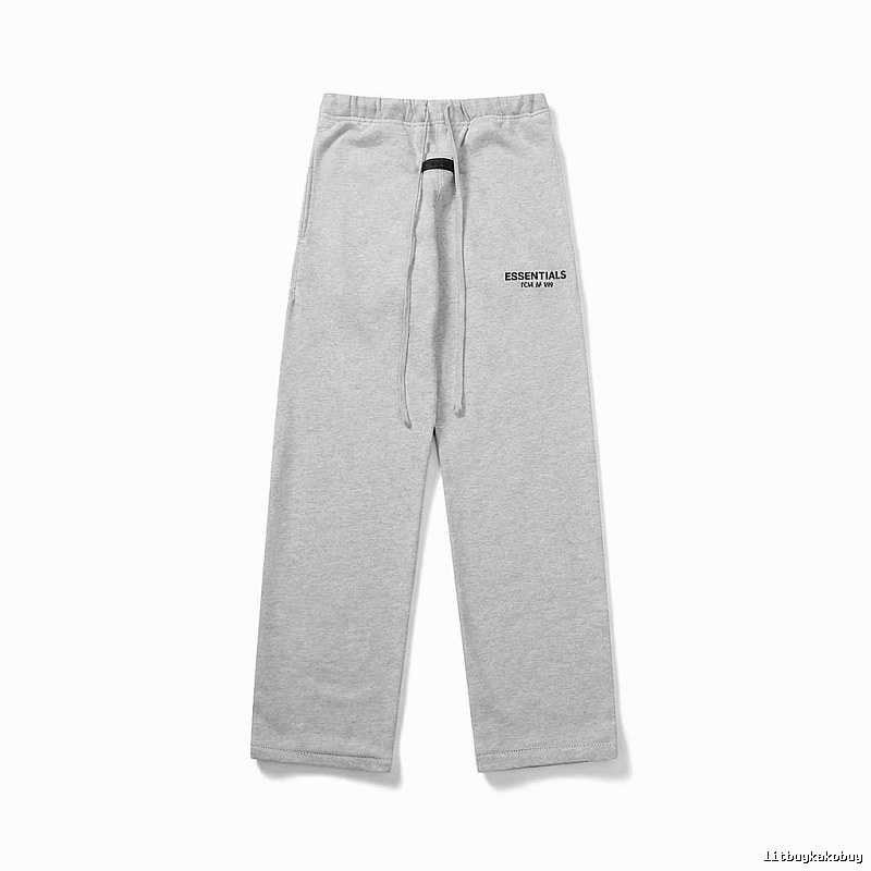 ESSENTIALS simple-style light gray sweatpants