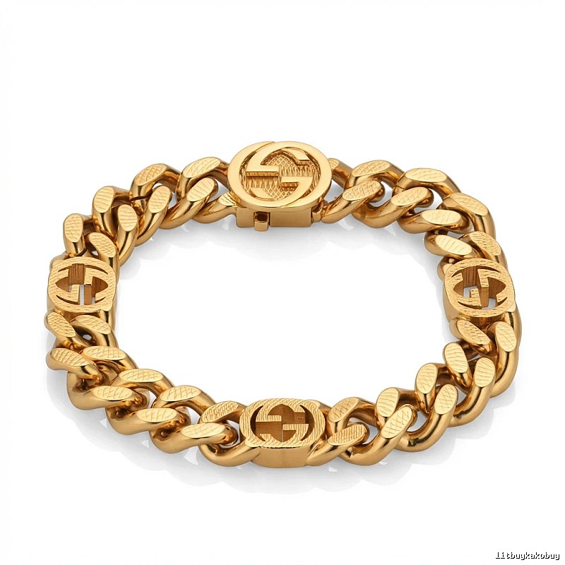 Gucci golden retro-style bracelet