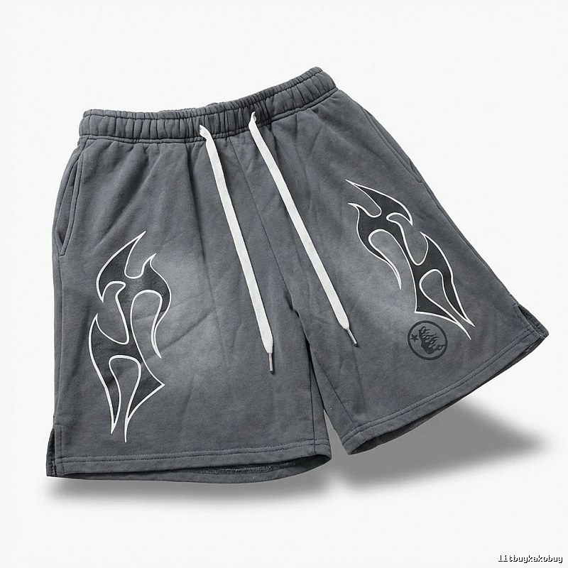 Hellstar Flame Ash Shorts