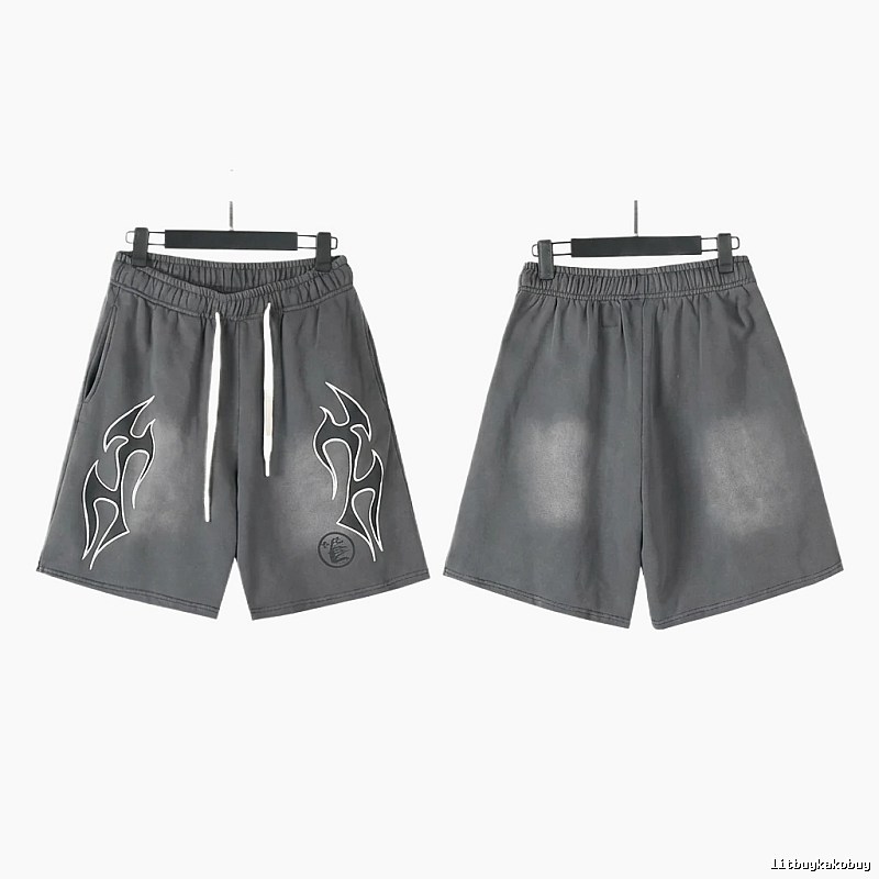 Hellstar Flame Wind Grey Shorts