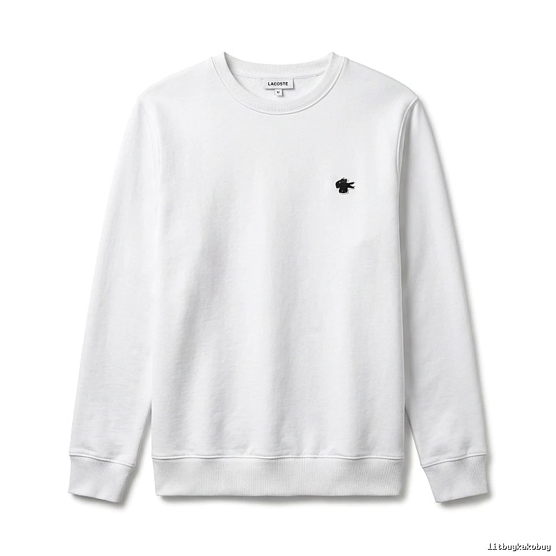 Lacoste simple style white sweatshirt