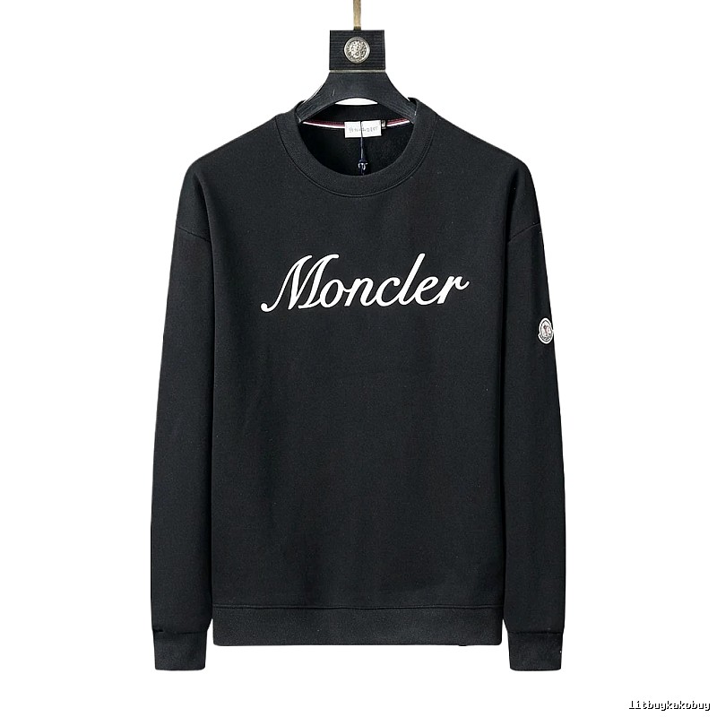 Moncler black simple sweatshirt