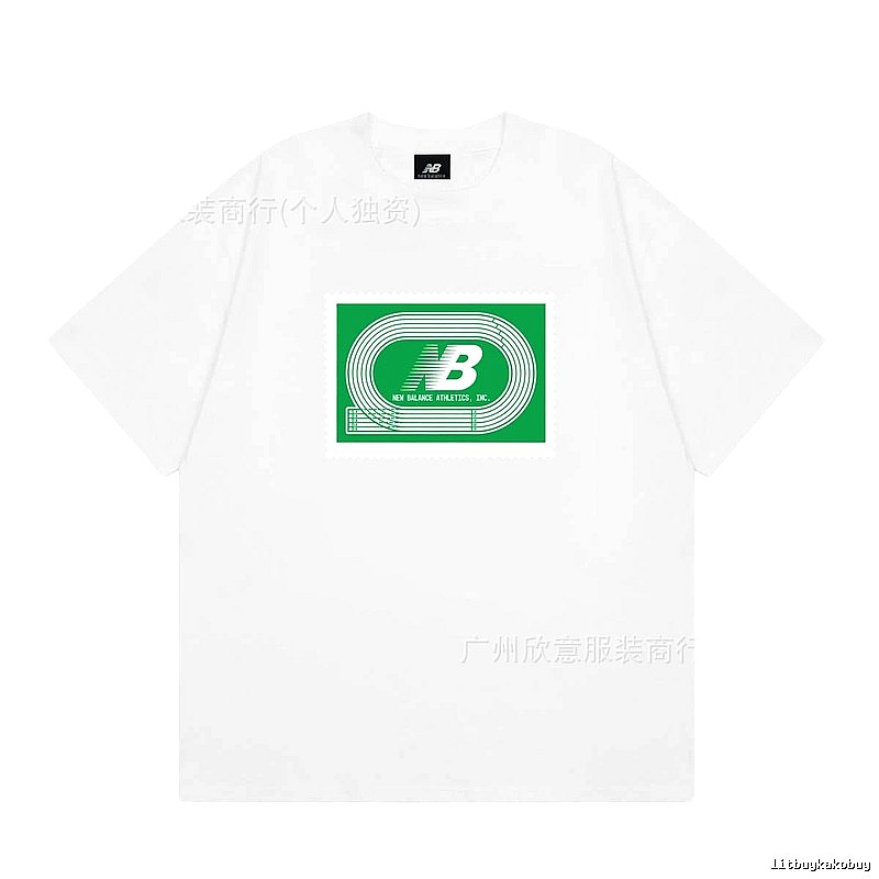 New Balance Printed Casual Style White T-Shirt