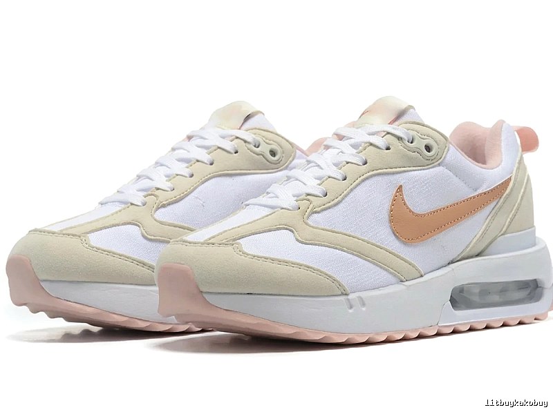 Nike Air retro-style white shoes