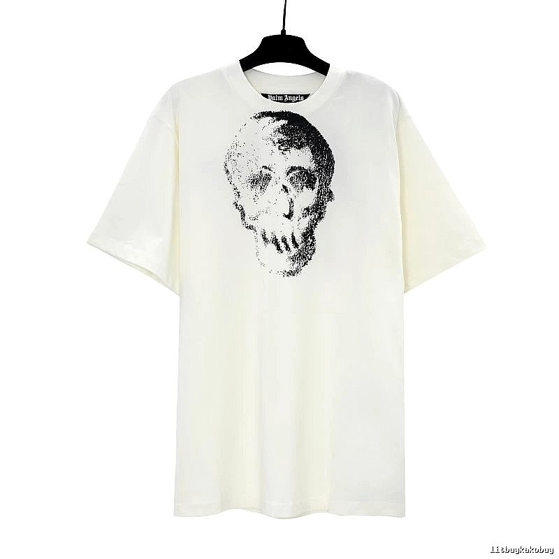 Palm Angels Relaxed Logo T-shirt White Palm Tree with Designer-Inspired Detail