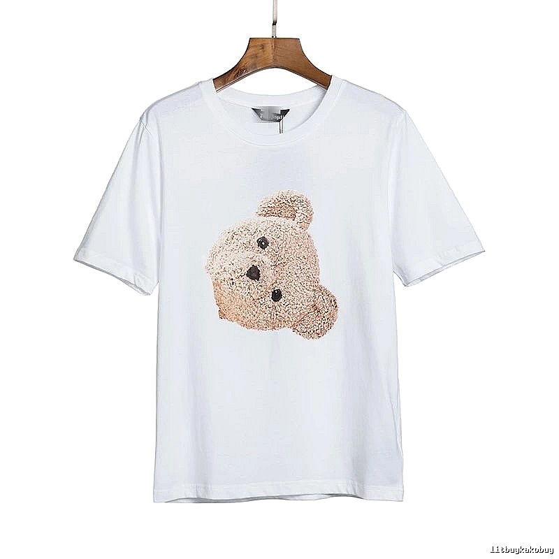 Palm Angels Resort Bear graphic T-shirt White Colorful Bear with Premium Look