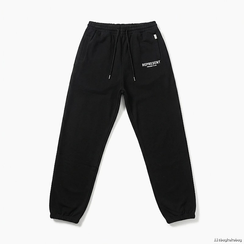 Represent Basic Style Casual Black Sweatpants