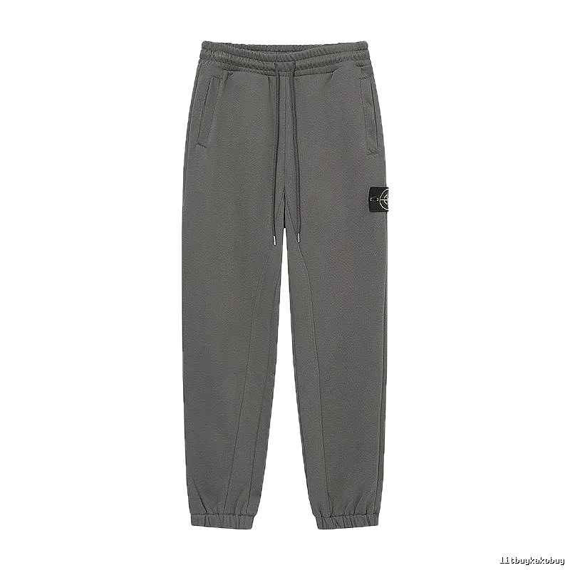 StoneIsland Compass Badge Street Style Grey Sweatpants