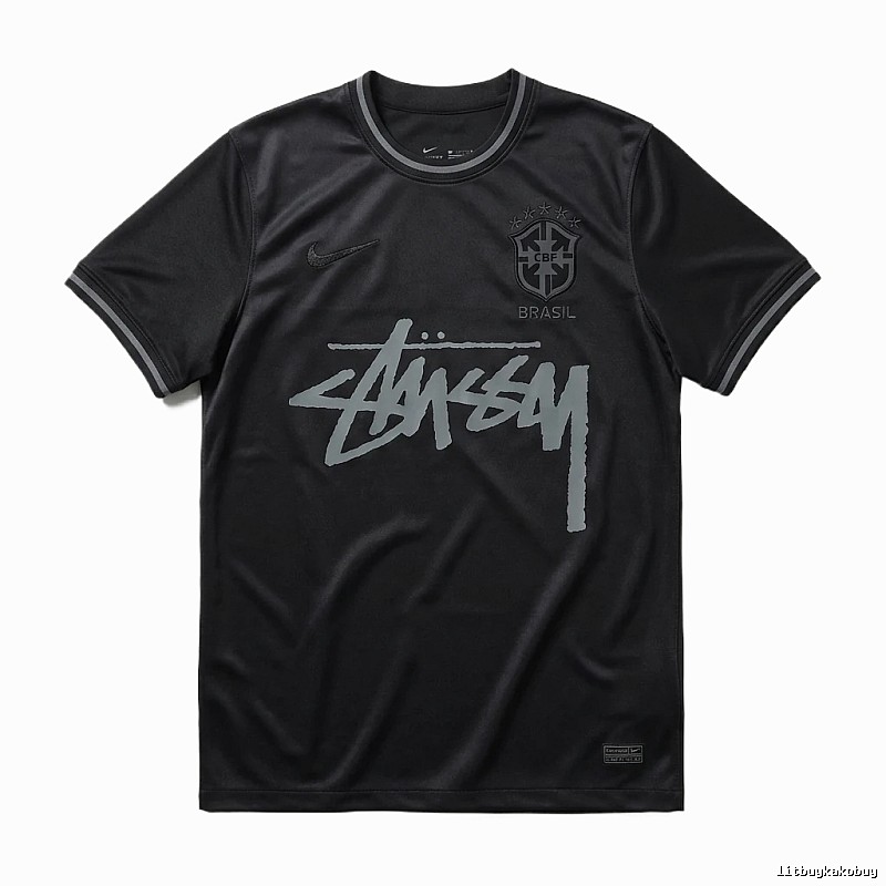 Stussy graffiti-style black T-shirt