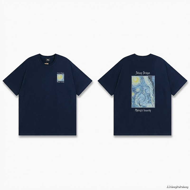 Stussy Van Gogh Series Dark Blue T-shirt