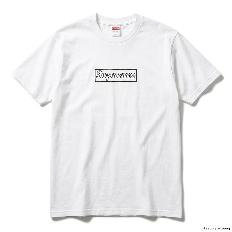 Supreme Basic Simple White T-shirt