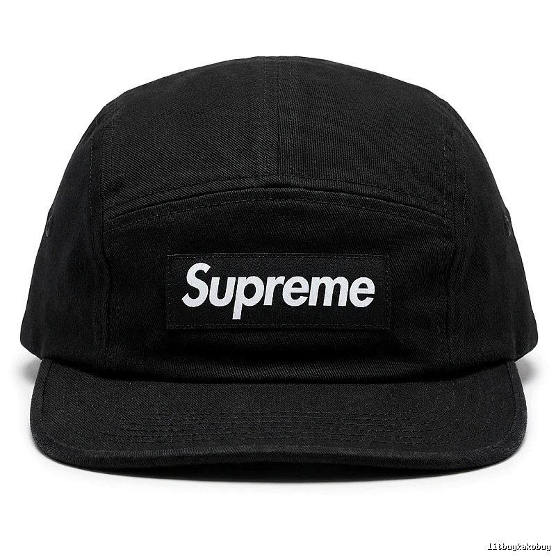 Supreme minimalist style black hat