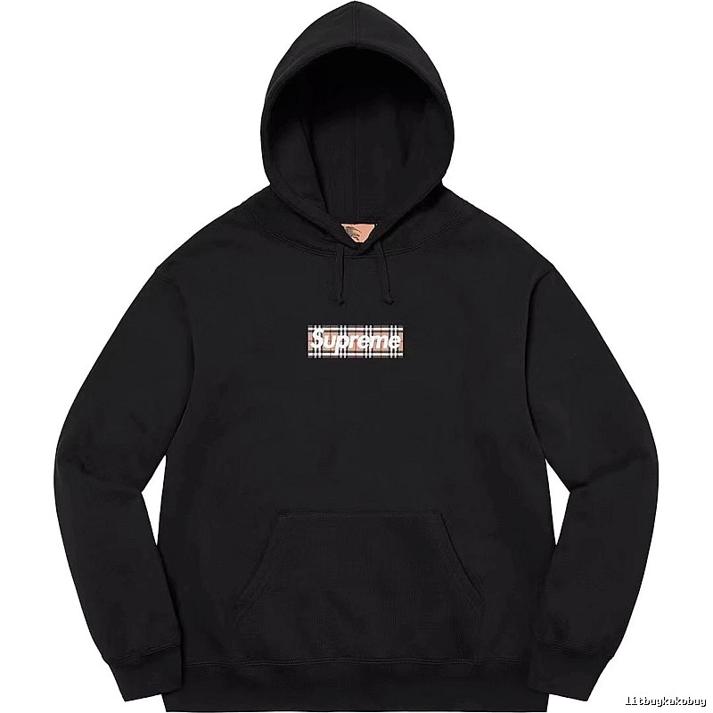 Supreme Monogram Logo hoodie Gray Red Oversized for Casual Outfits