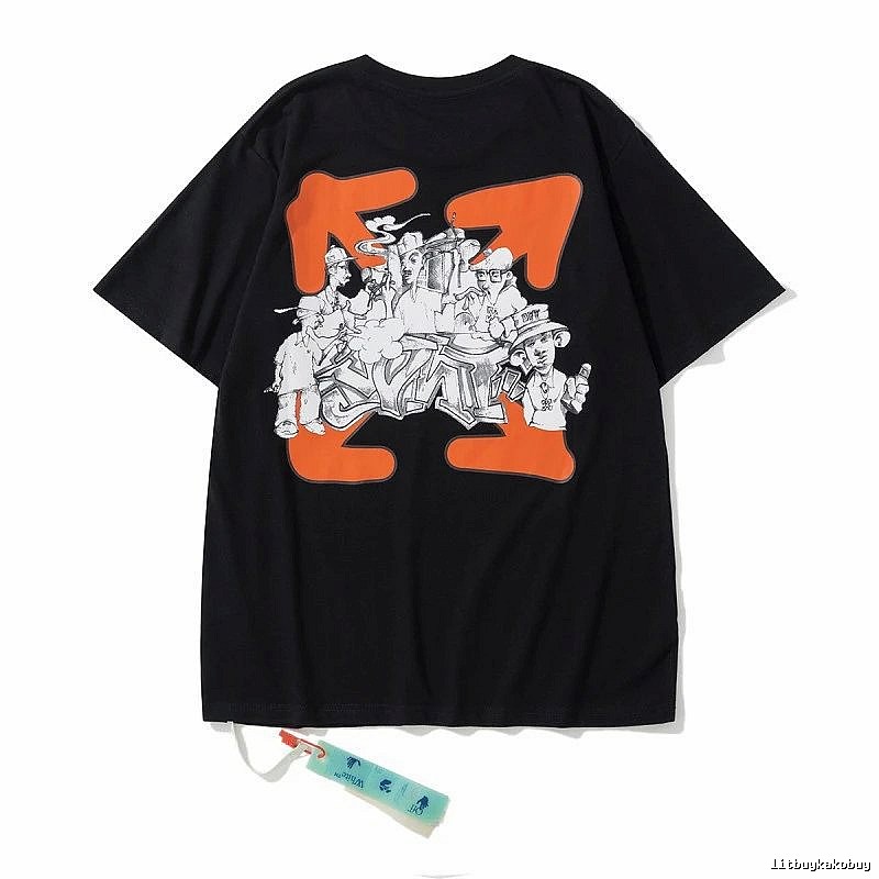 2061-22 Black Style 6122 Anime Graphic T-Shirt Travel Styling