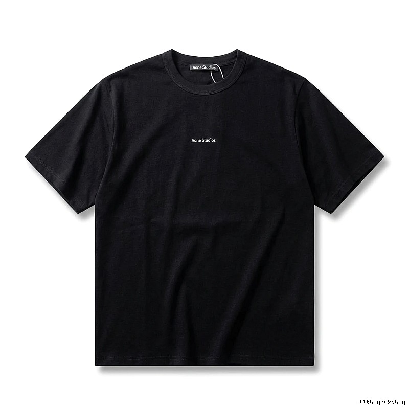 Acne Studios minimalist style black T-shirt