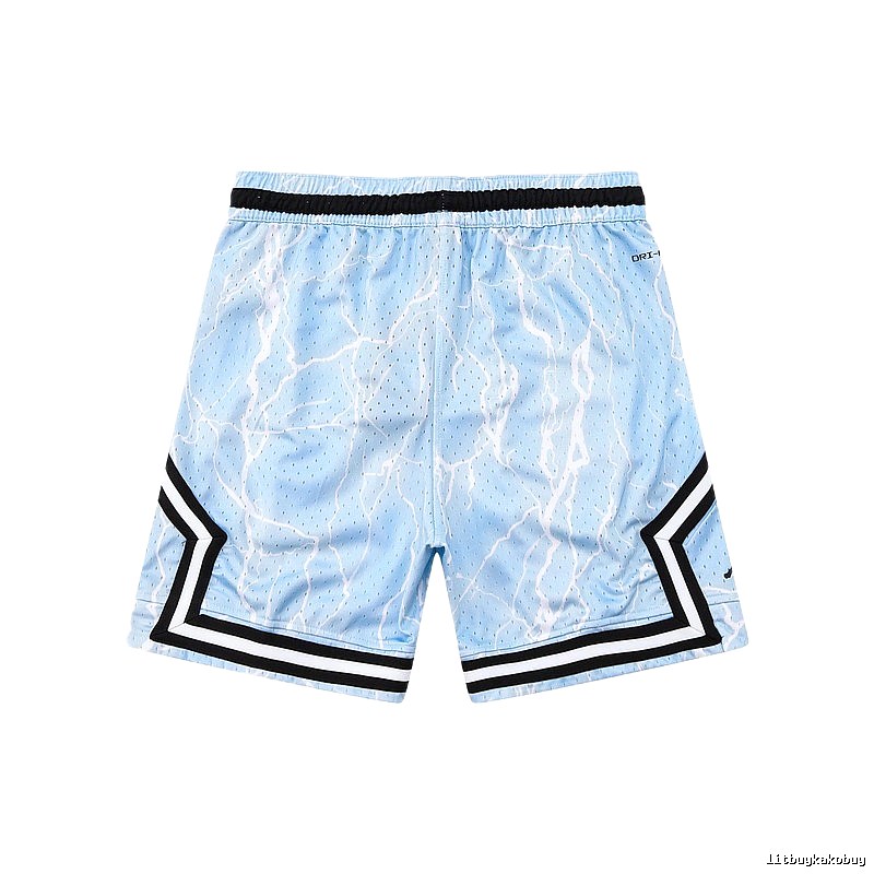 AJ Lightning Pattern Athletic Shorts