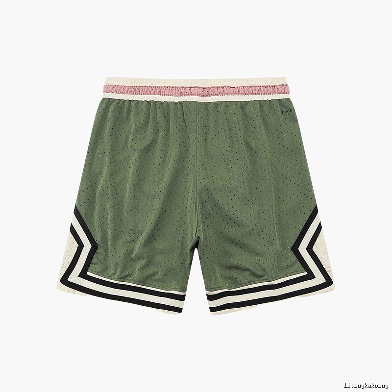AJ retro-style green shorts