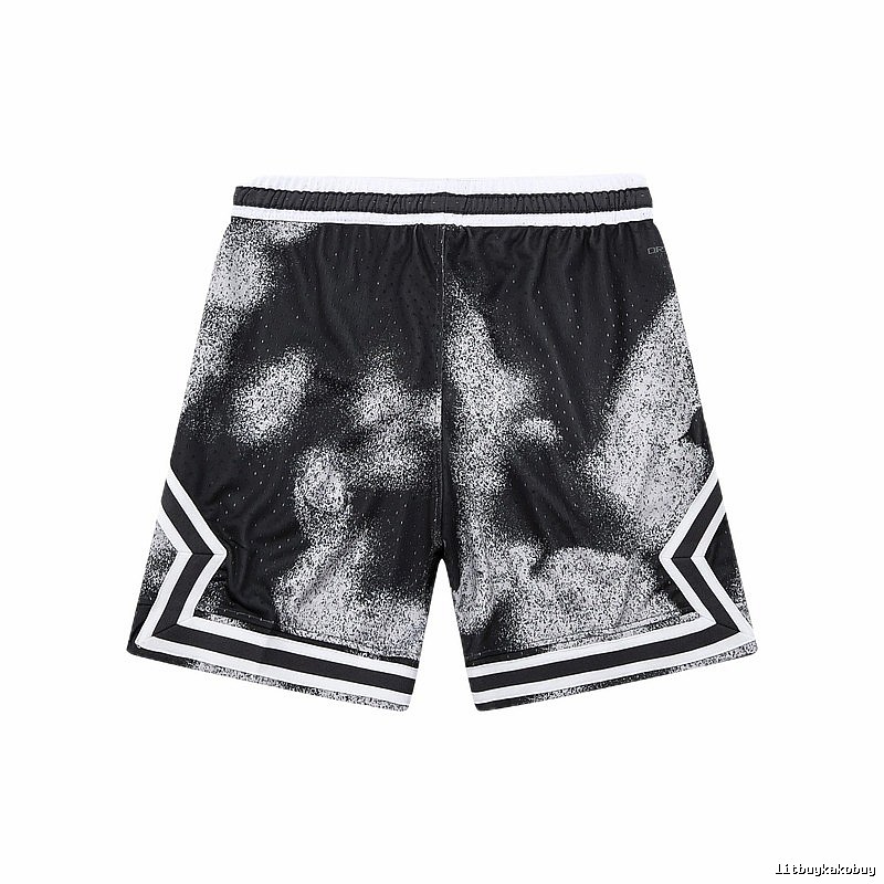 AJ Spray Painting Style Black Shorts