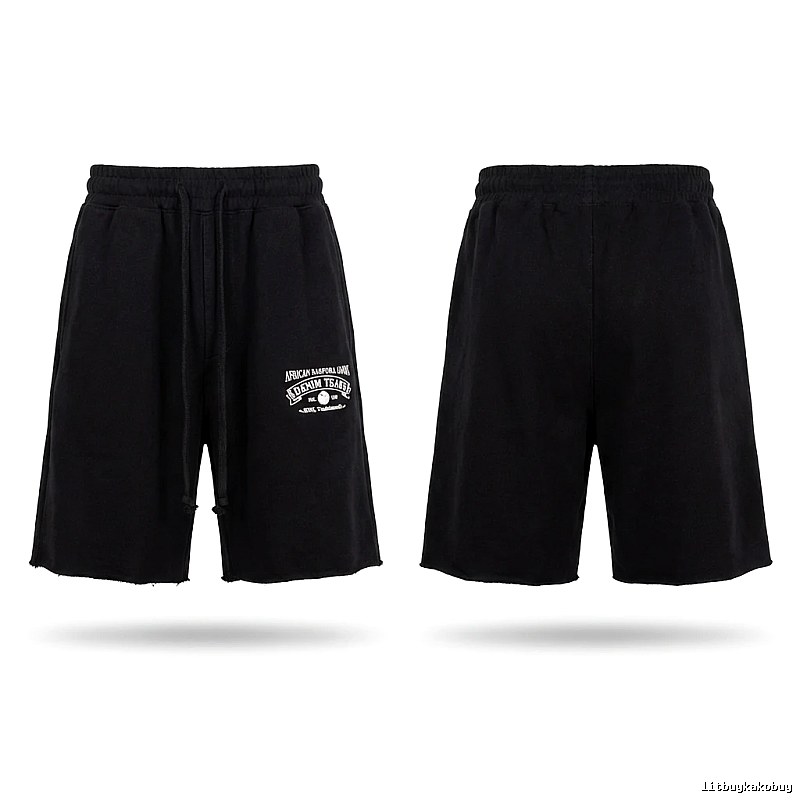 American casual black shorts of DENIM TEARS