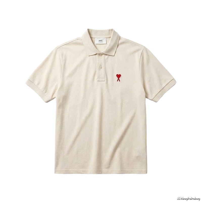 Ami Love Simple Style Polo Shirt