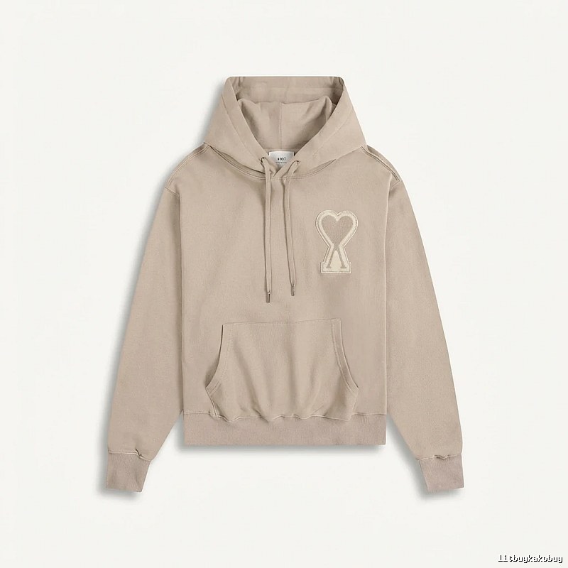 AMI Love Trend Brand Beige Sweatshirt