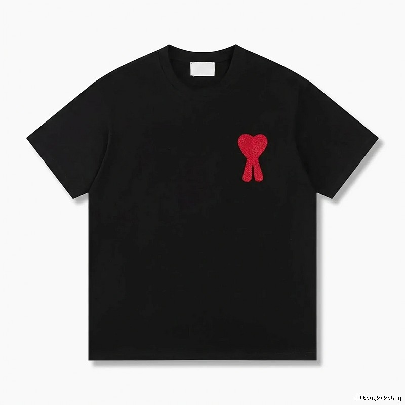 AMI Love Trendy Brand Black T-shirt