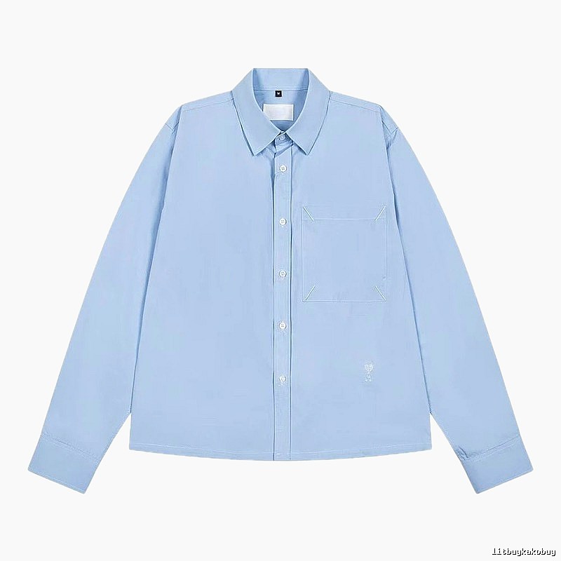 AMI minimalist style light blue shirt