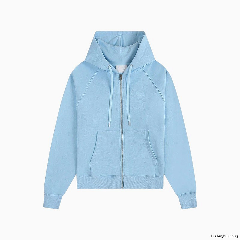 AMI minimalist style light blue sweatshirt