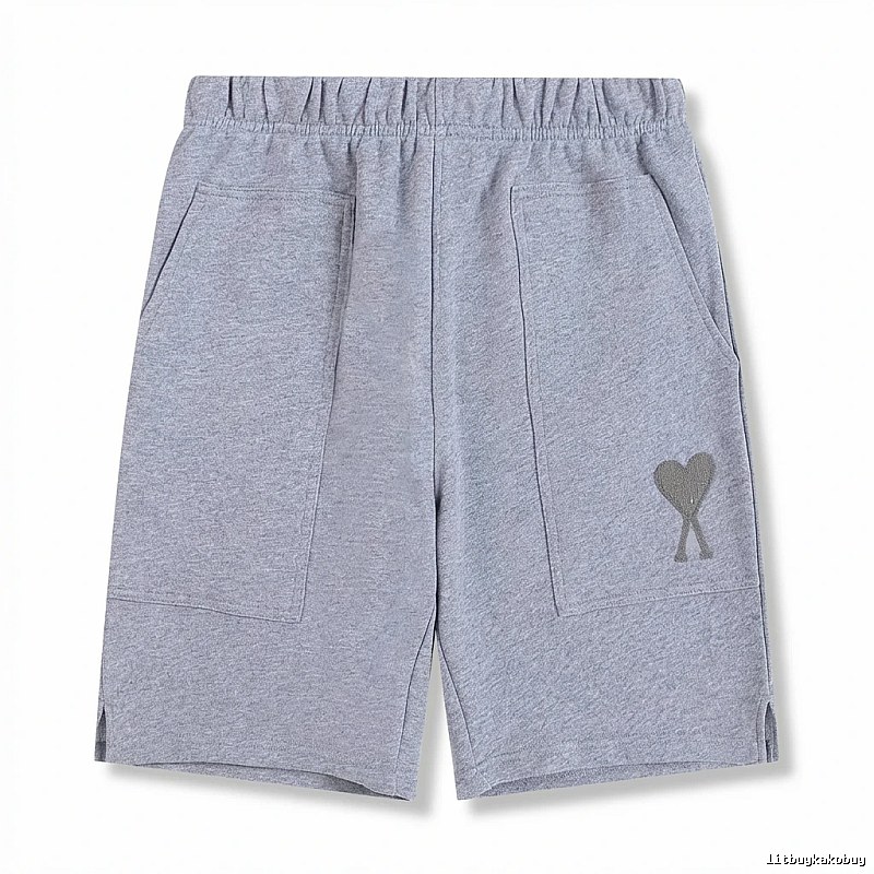 AMI pattern casual gray shorts