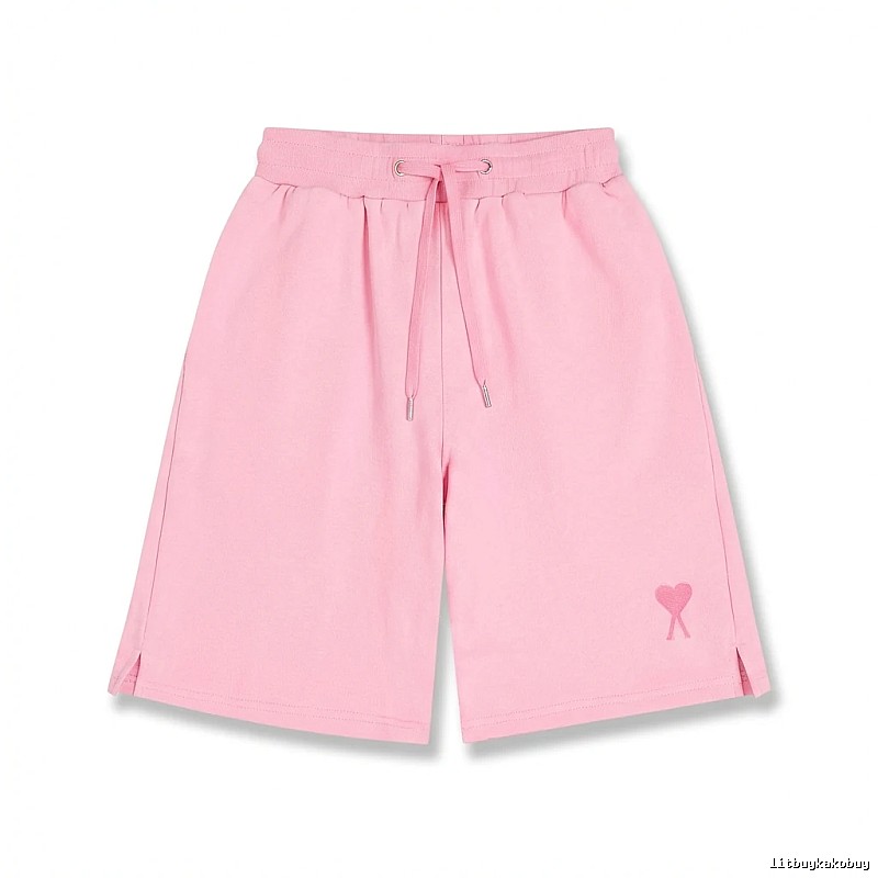 AMI pink shorts in a cute and casual style