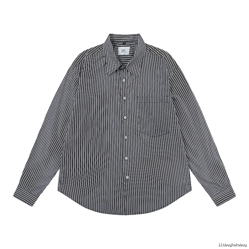 AMI Stripe Minimalist Style Shirt