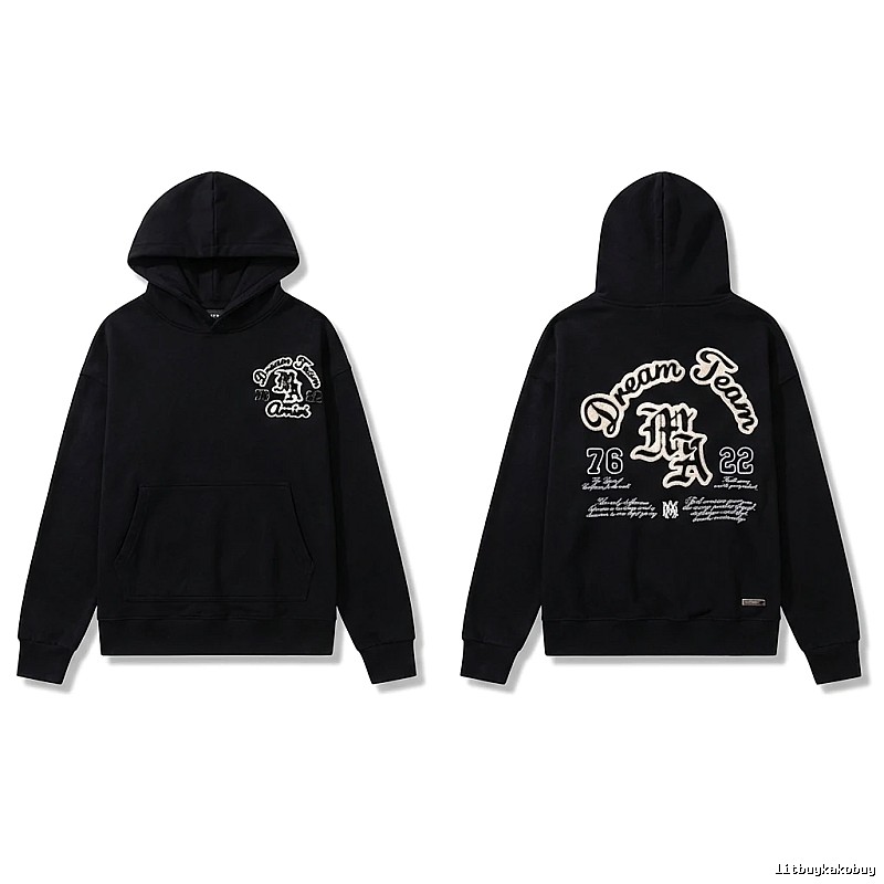 AMIRI Black Retro Hoodie