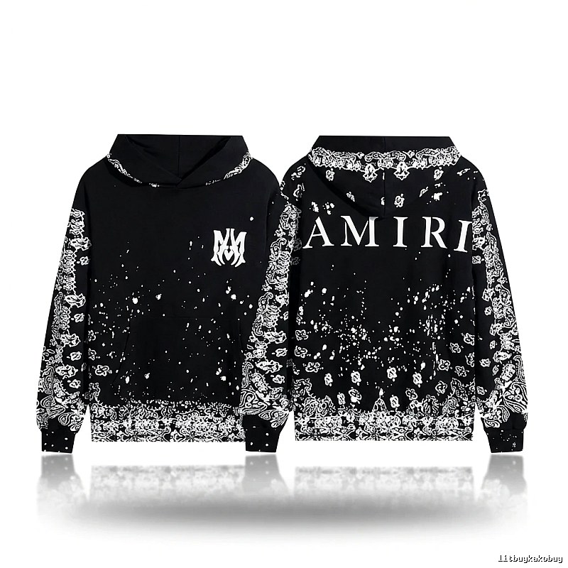 AMIRI Dark Style Cashew Flower Sweatshirt