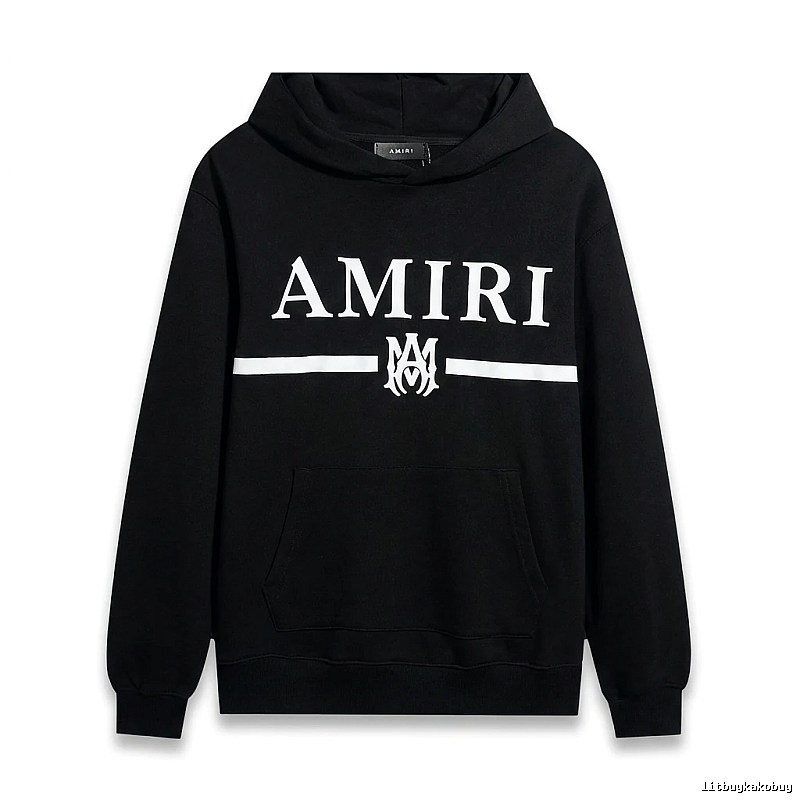 AMIRI Letter Print Black Sweatshirt