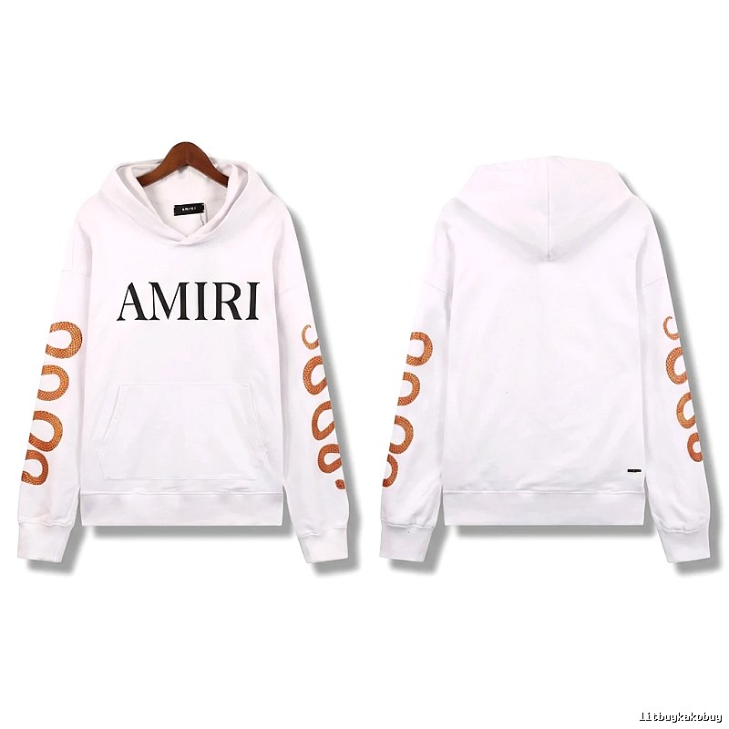 AMIRI letter - printed white sweatshirt