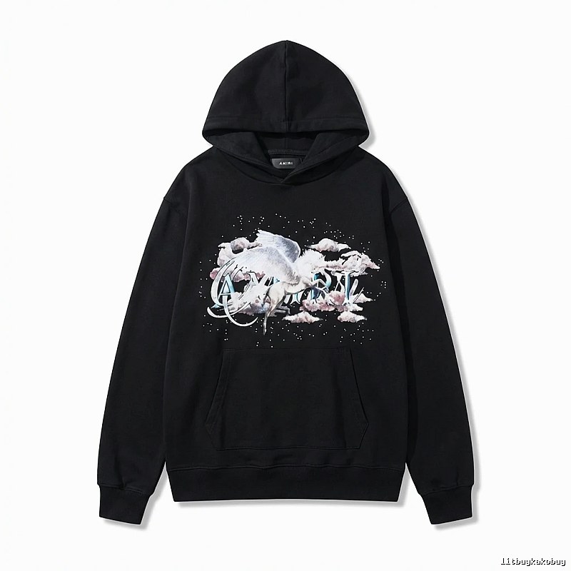 AMIRI Printed Trendy Black Sweatshirt