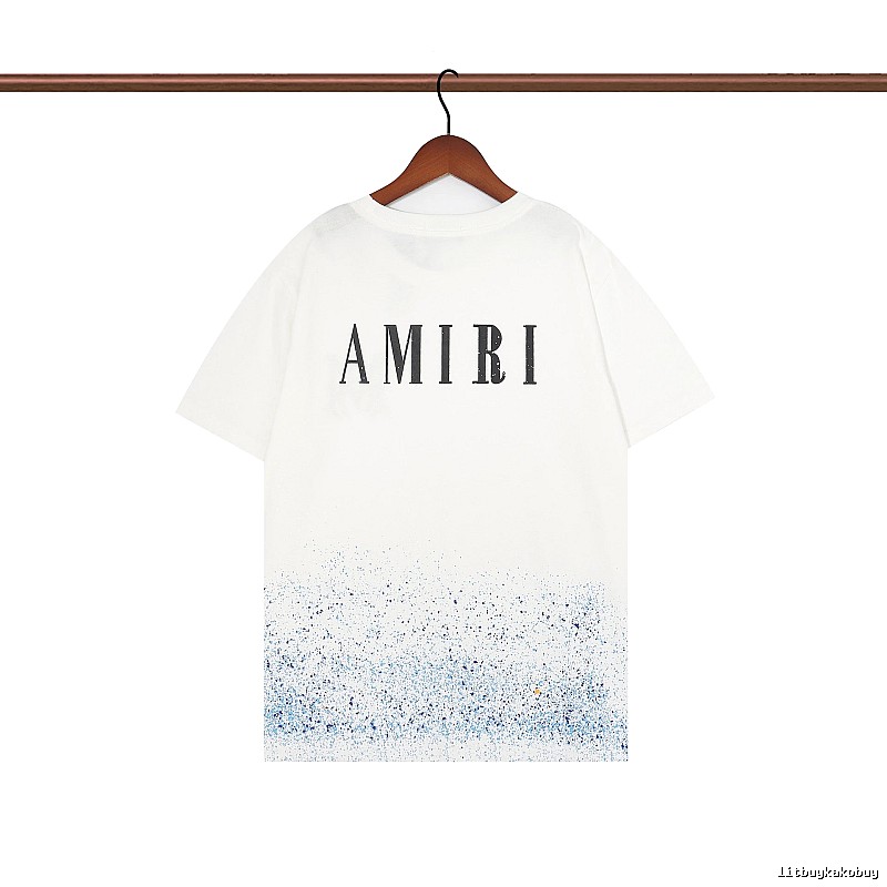 Amiri Relaxed Graphic T-shirt White Blue Amiri with Designer-Inspired Detail