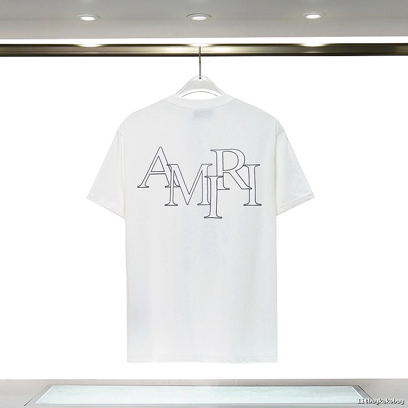 Amiri Relaxed Graphic T-shirt White Blue Amiri with Versatile Design