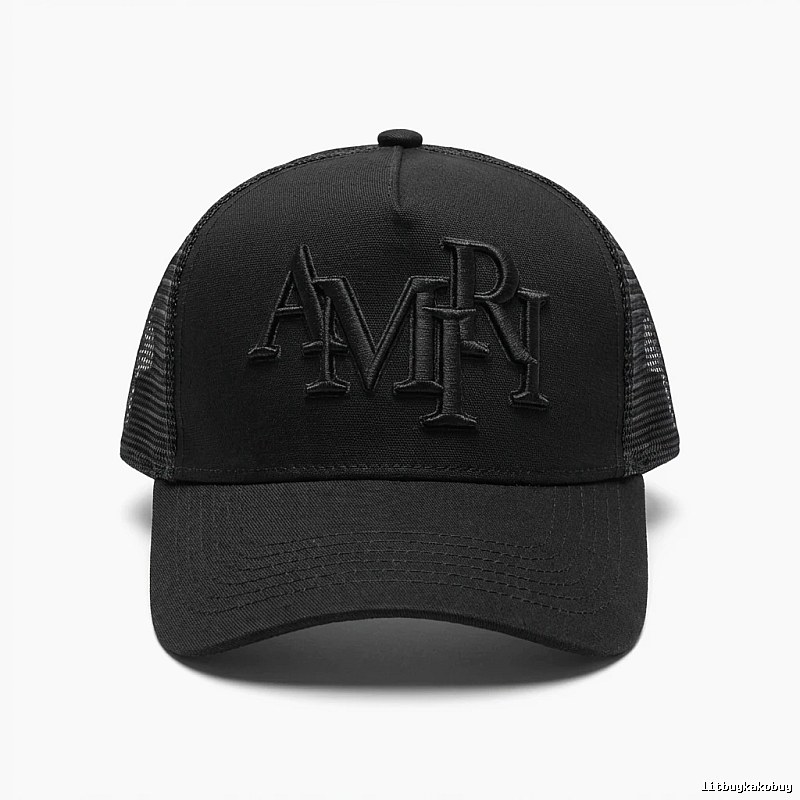 AMIRI retro-style black hat