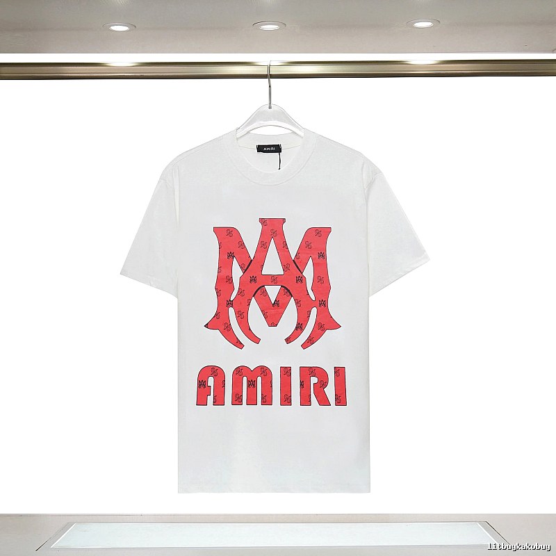 Amiri Weekend Graphic T-shirt White Blue Amiri for Weekend Wear