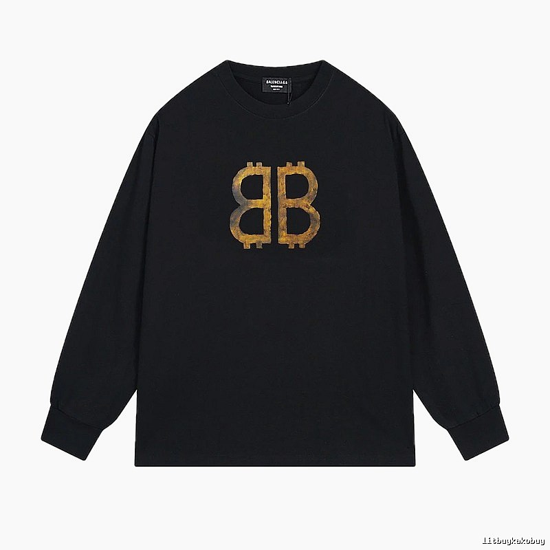 Balenciaga BB Print Black Sweatshirt