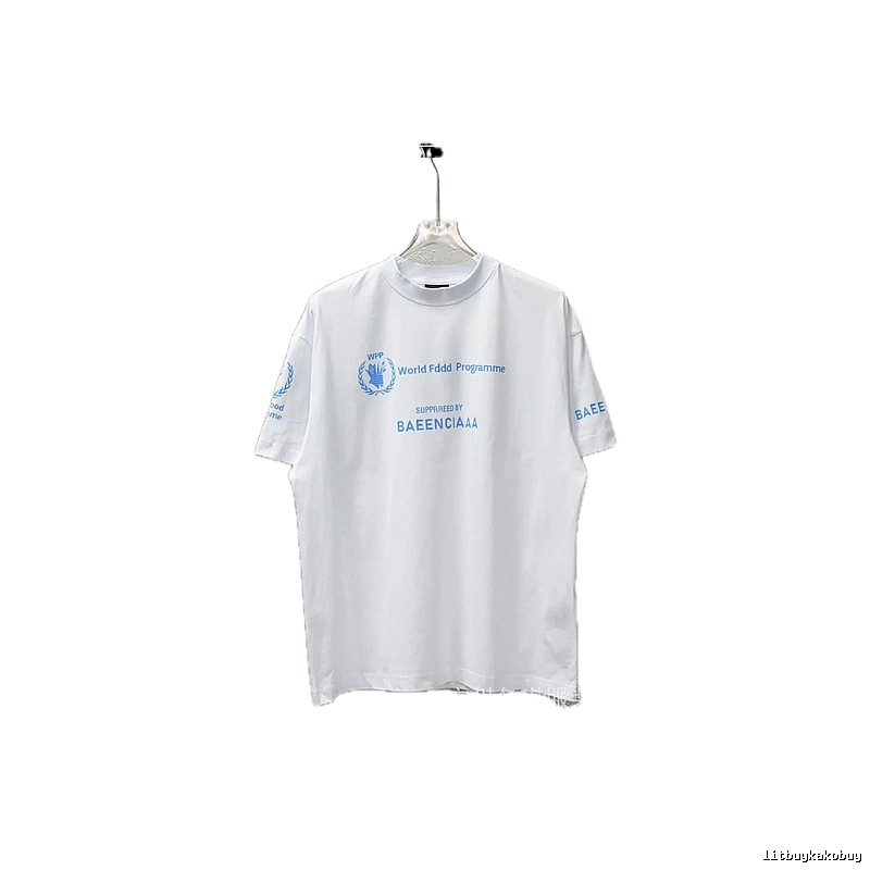Balenciaga Blue Label Simple White T-shirt